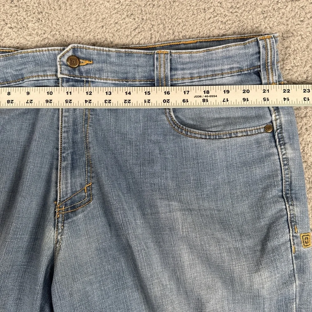 5.11 Tactical Jeans Mens 42X34 Defender Flex Duty Straight Work Blue Denim